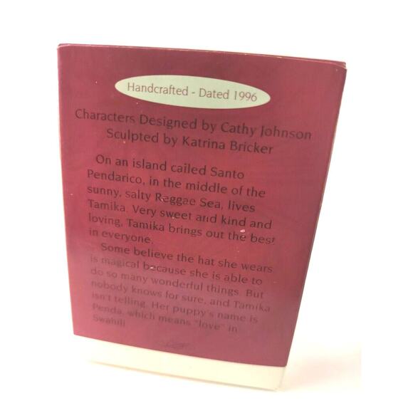 Hallmark Keepsake Ornament Tamika Penda Kids 1996 With Box Christmas - Picture 3 of 7